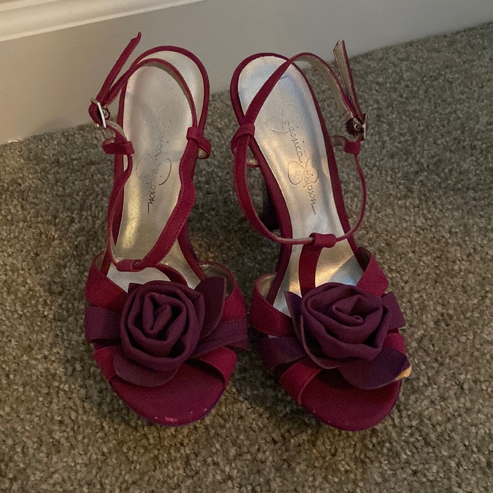 Two tone rose heels